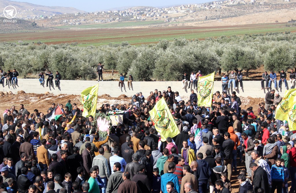 بعد 12 عاماً تراب بيت فوريك يحتضن رفاة حبش. تصوير علي حنني