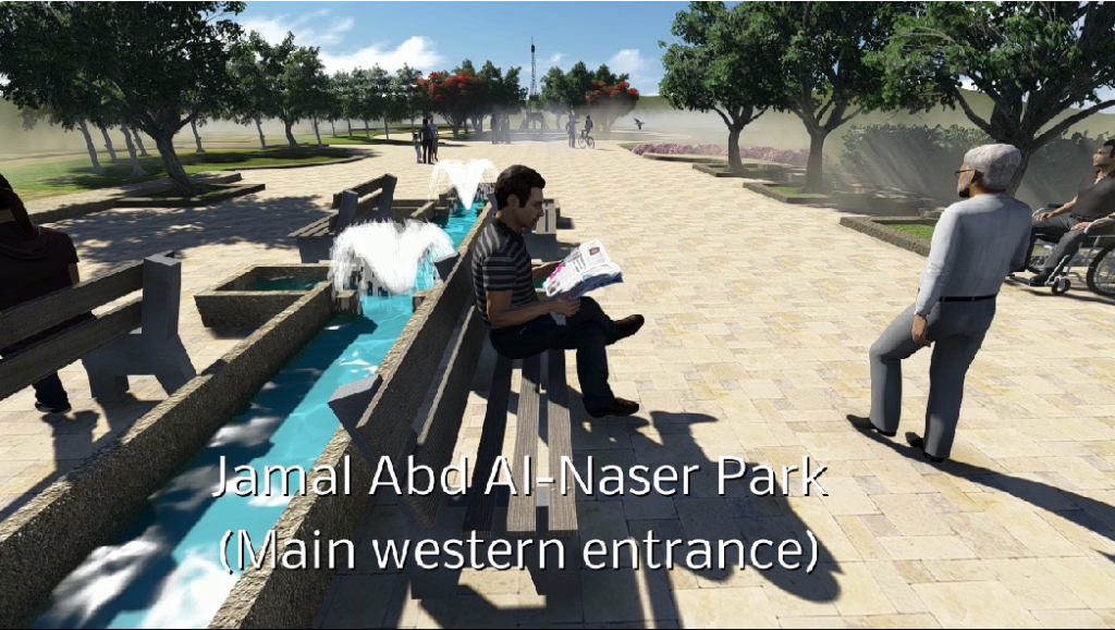 الشكل الجديد لمدخل المنتزه الغربي بحسب التصميم