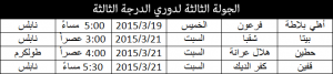 الدرجة الثالثة