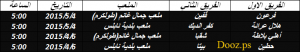 الجولة الخامسة