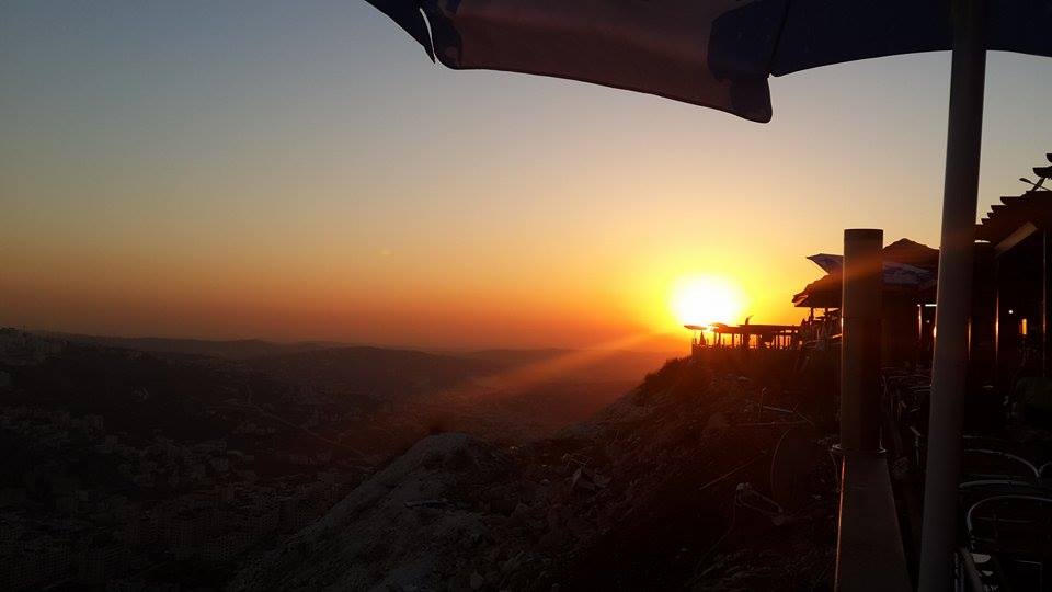 سما نابلس غروب1