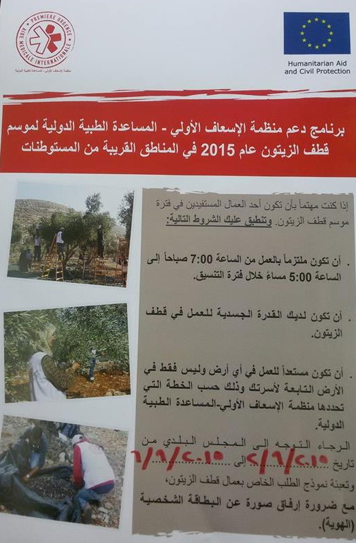 قطف الزيتون مستوطنات