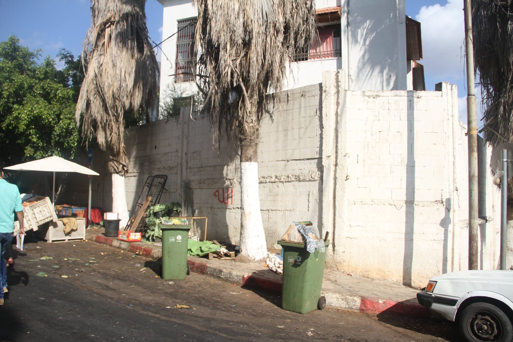 مدرسة جمال عبد الناصر المجاورة لسوق الخضار في طولكرم