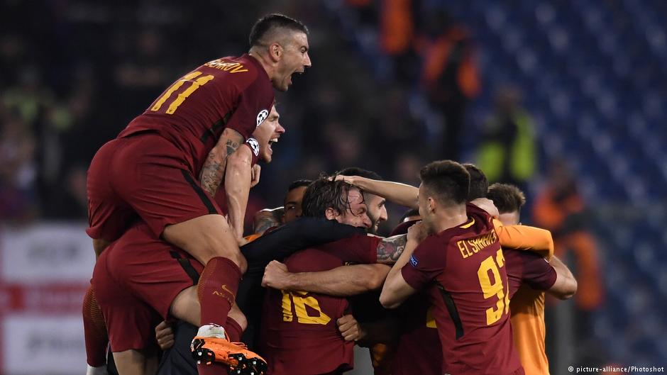 سر "ريمونتادا" روما في القضاء على أحلام برشلونة