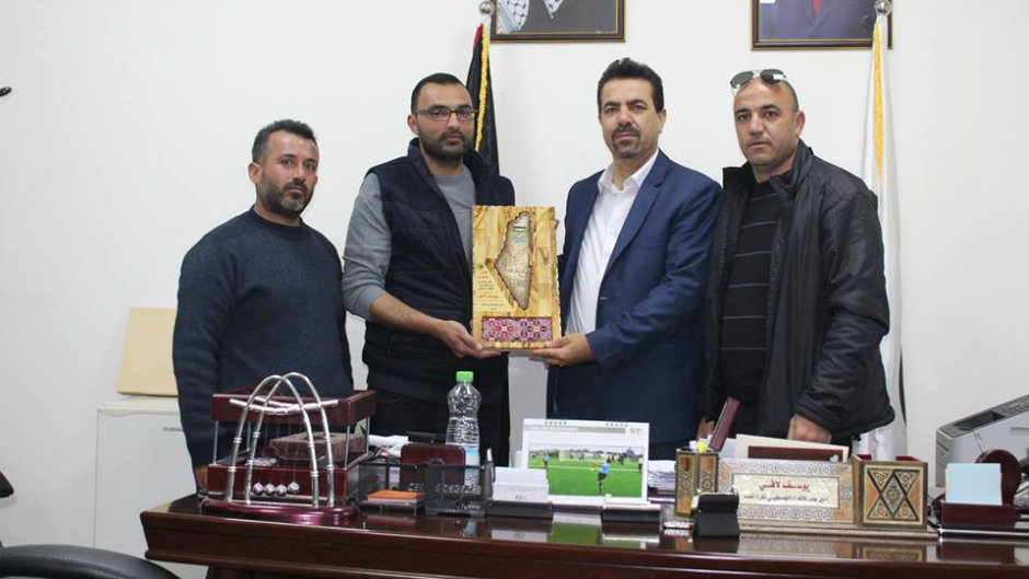 نادي دير الحطب يزور اتحاد الكرة 