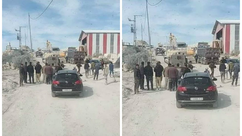 مصادرة جرافة مواطن من عصيرة القبلية